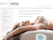 Tablet Screenshot of beautyscienceinc.com